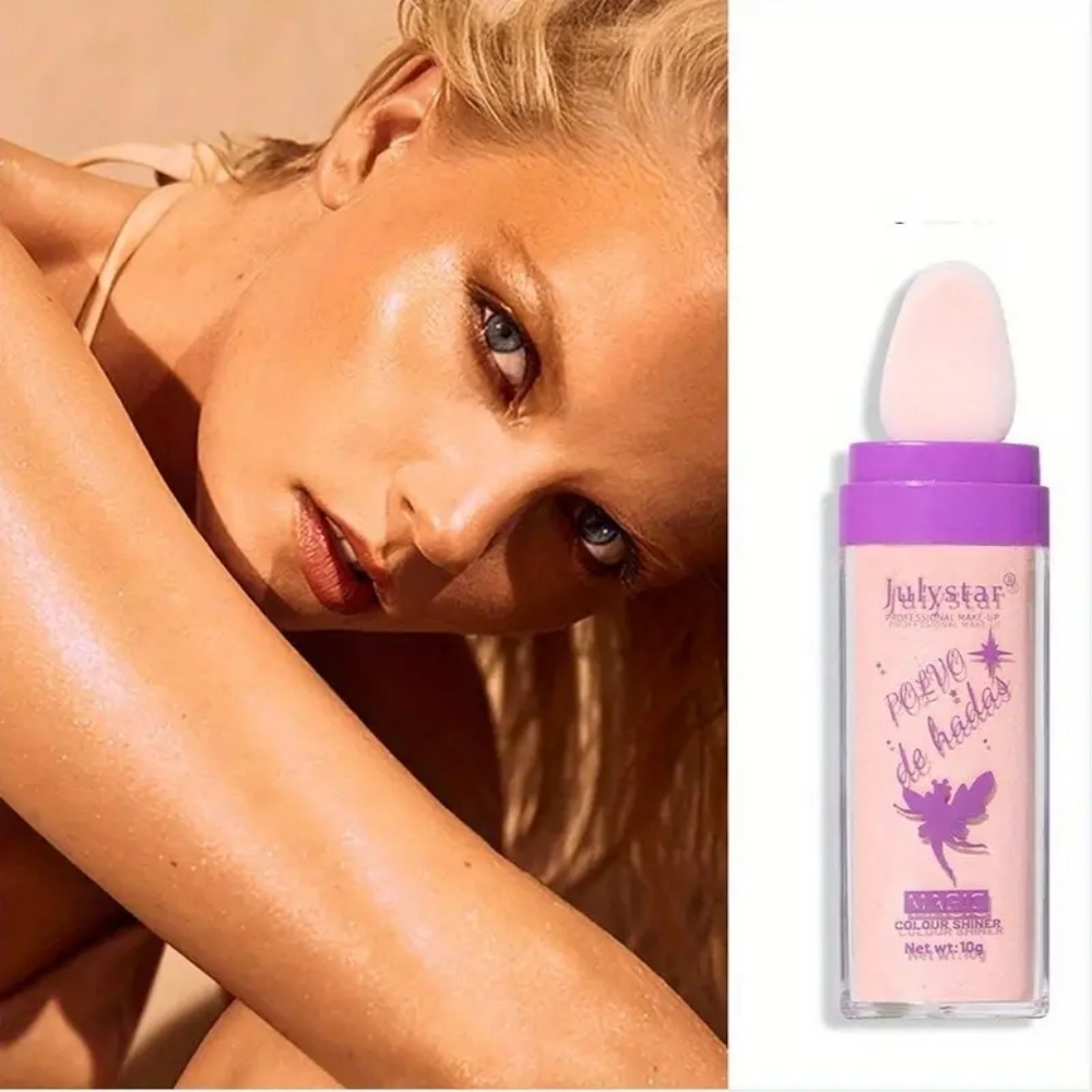 🆑️Julystar Professional Makeup Shimmer Highlighter Shine in Peach Pink